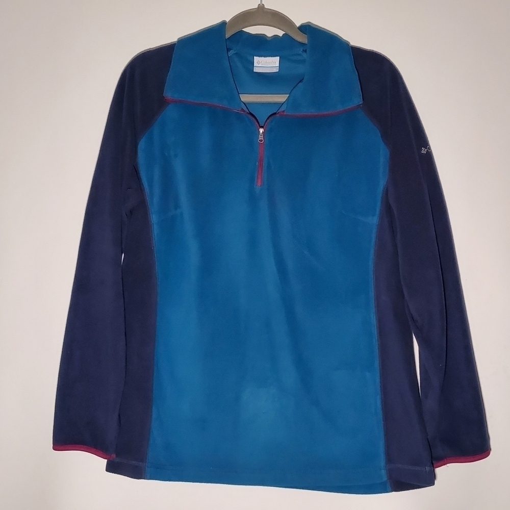 COLUMBIA Fleece 1/4 Zip Pullover Hoodie- Women- Size XL